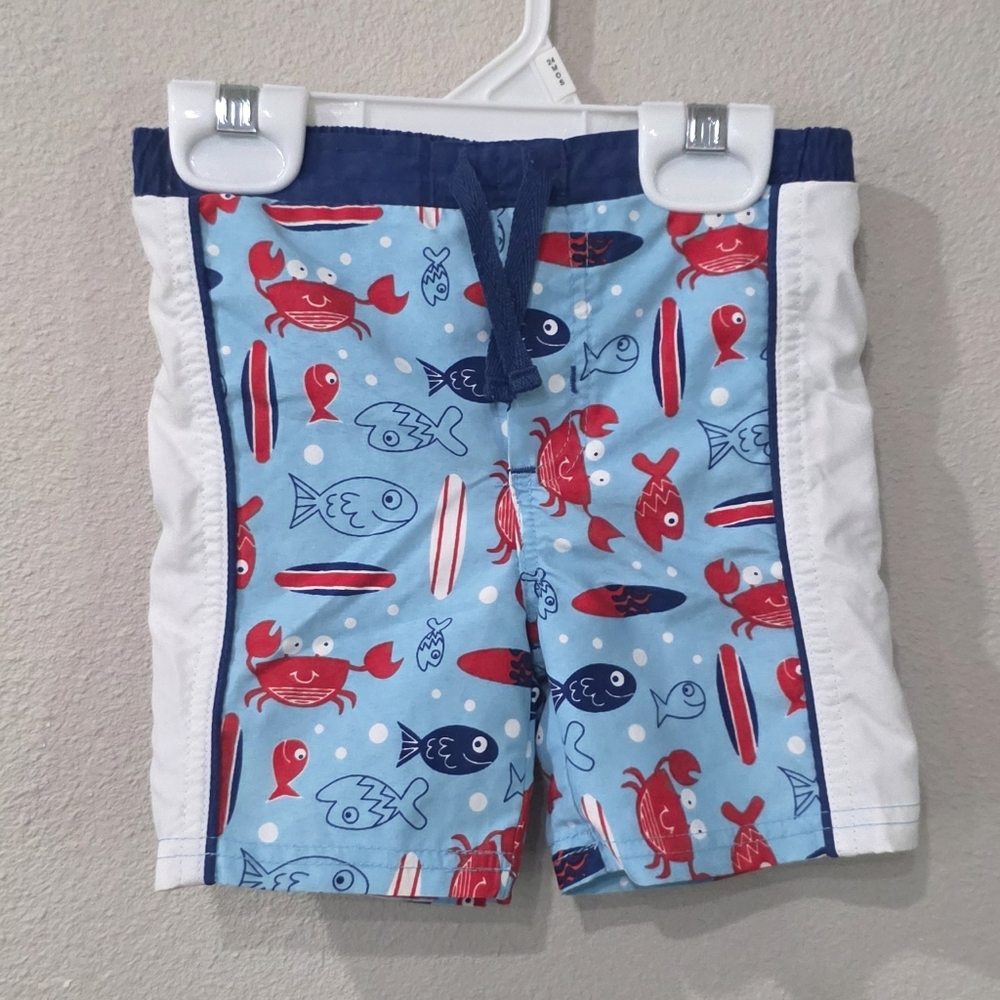 Baby Boy Crab/Fish Swim Trunks🦀